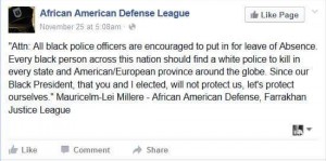 African American Defense League post